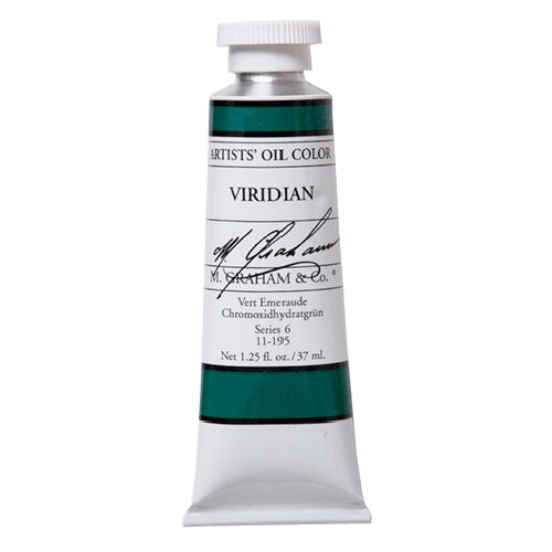 M. Graham & Co., Artists', Oil Paint, 1.25oz, Viridian